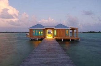 China 100sqm Light Gauge Steel Frame Overwater Bungalow For Tahiti , Caribbean supplier